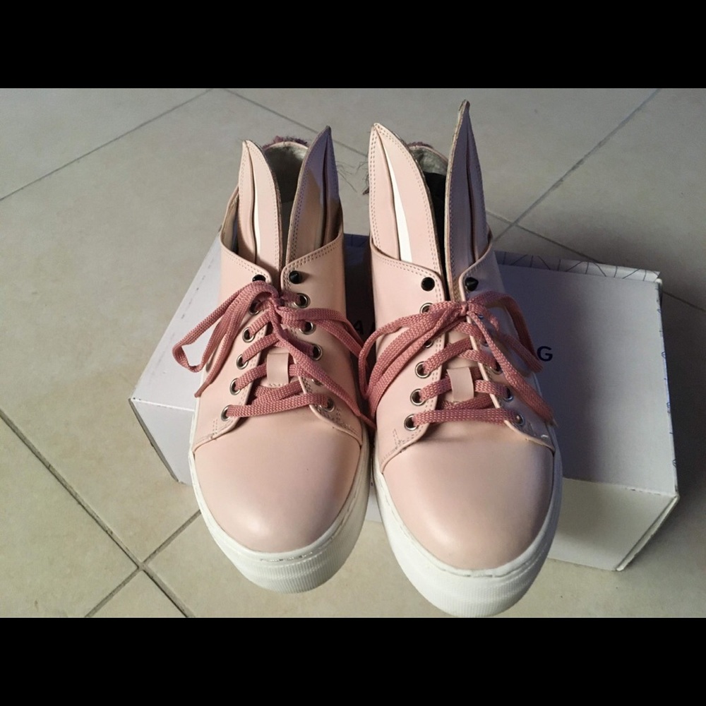 Pink bunny shoes